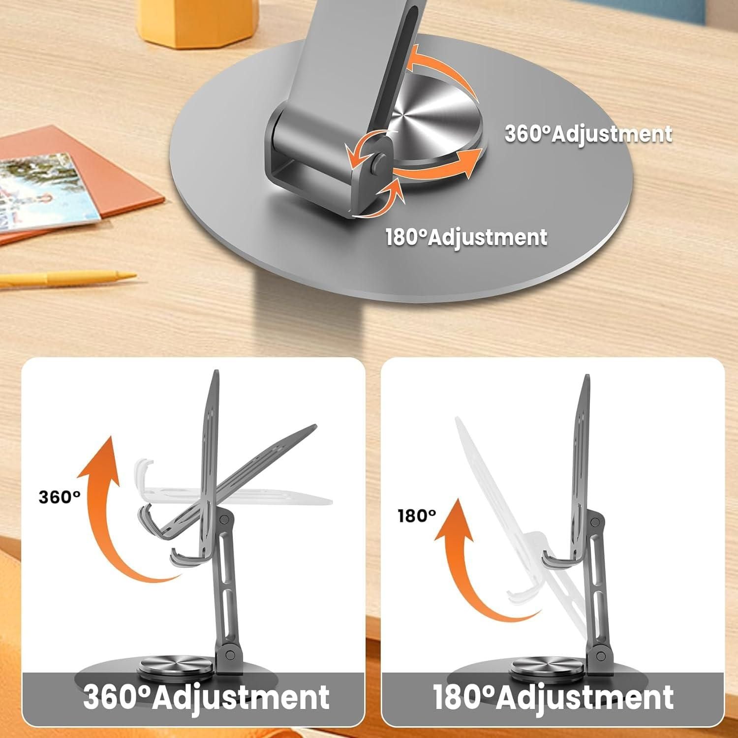 Aluminium 360 degree. Rotatable Phone/Tablet Stand